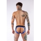 Neoprene Jockstrap Jock Brief Mr B Preto-Azul