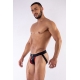 Mister B Neoprene Jockstrap Preto-Vermelho