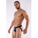 Mister B Neopreen Jockstrap Zwart-Wit