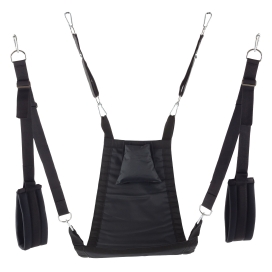 Mykonos fabric sling - Complete set - 4 Points Black