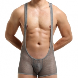 MenSexyWear Sexy Tocki grijs singlet