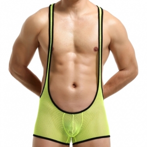 MenSexyWear Camiseta Sexy Tocki Amarillo-Negro