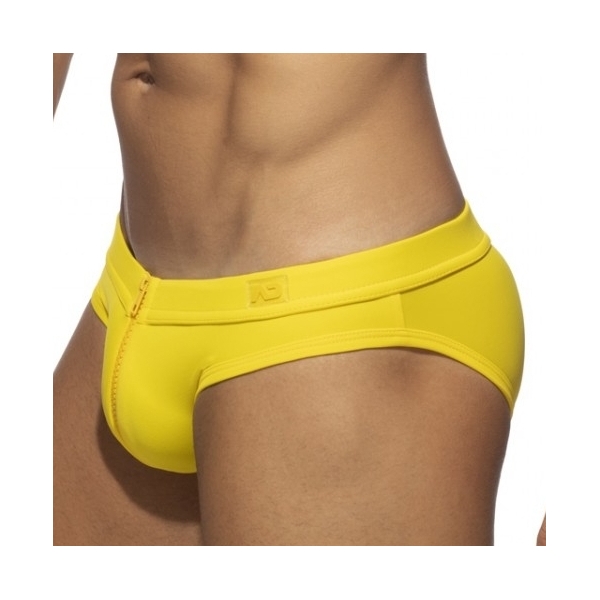 Allover Zip Swimwear Yellow