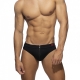 Allover Zip swim trunks Black