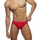 Allover Zip swim trunks Red