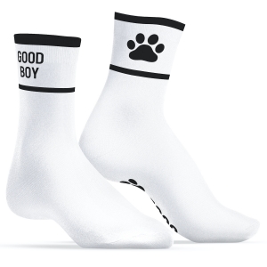 Kinky Puppy Socks Calzini Good Boy Bianco-Nero