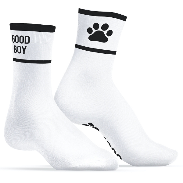 Calcetines Good Boy Blanco-Negro