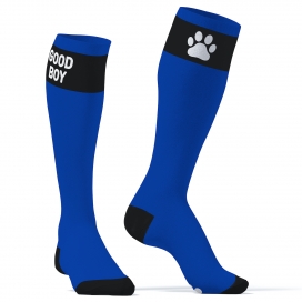 Big Good Boy High Socks Blue