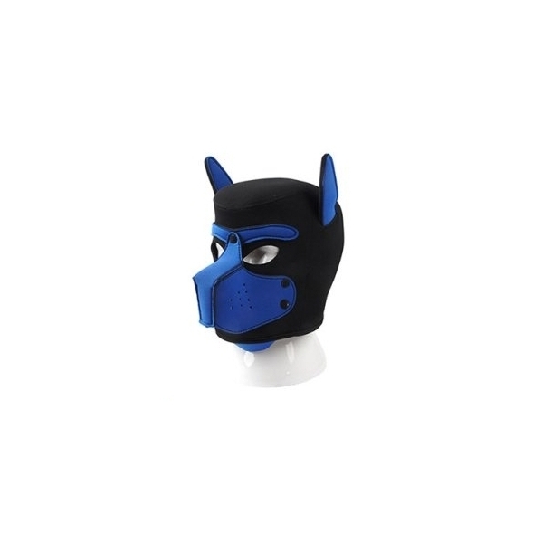 Cucciolo di cane in neoprene con maschera nero-blu