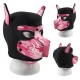 Máscara de neoprene para cão para cachorro Preto-Camuflagem Rosa