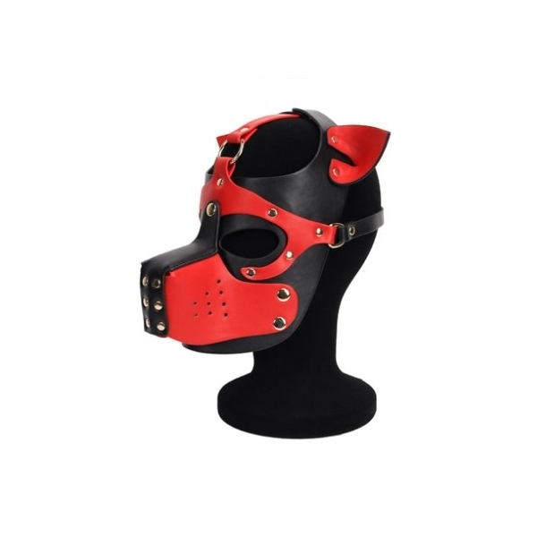 Máscara para cão Ixo Puppy Preto-Vermelho
