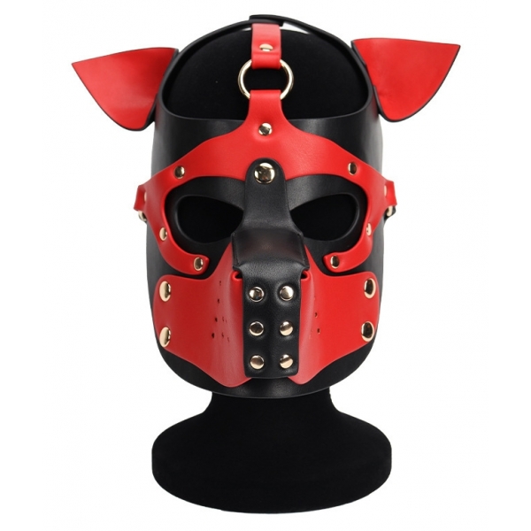 Ixo Puppy Máscara de perro Negro-Rojo
