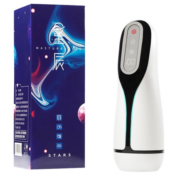 Blow Vibes Automatische Masturbator Zuigt en Trilt