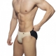 Bicolor Swim Briefs Beige-Black