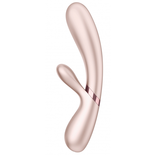 Vibro Rabbit Connected Hot Lover Satisfyer 20 x 3 cm Argento