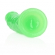 Slim Realistic Dildo with Suction Cup - Glow in the Dark - 6'' / 15,5 cm