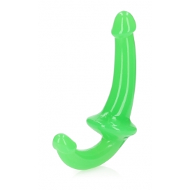 Real Rock Glow Gode Strap-On phosphorescent Glow in the Dark 13 x 3.5cm