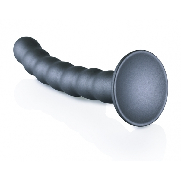 Plug Beaded G-Spot M 16.5 x 2.5cm Grey