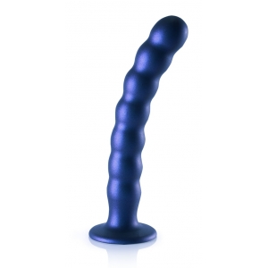 Ouch! Plug Beaded G-Spot L 20.5 x 3.2cm Blue