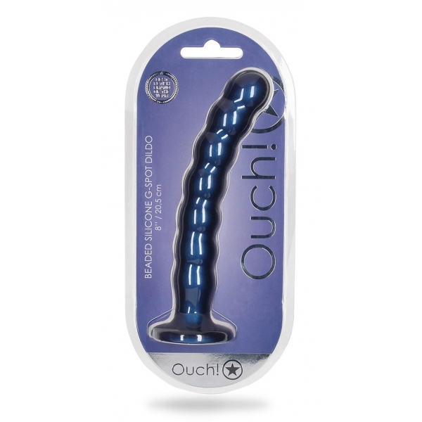 Plug Kralen G-Spot L 20,5 x 3,2cm Blauw