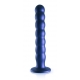 Plug en silicone BEADED G-SPOT L 20.5 x 3.2cm Bleu