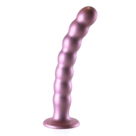 Ouch! Plug en silicone BEADED G-SPOT L 20.5 x 3.2cm Rose