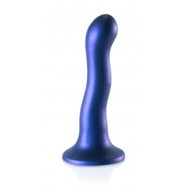 Plug en silicone CURVY G-SPOT 17 x 3.5cm Bleu