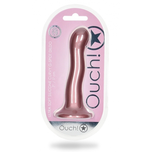 Plug Curvy G-Spot 17 x 3,5 cm Rosa