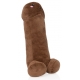 Pene di peluche 28 cm marrone