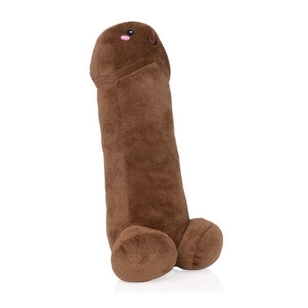 Pene di peluche 28 cm marrone