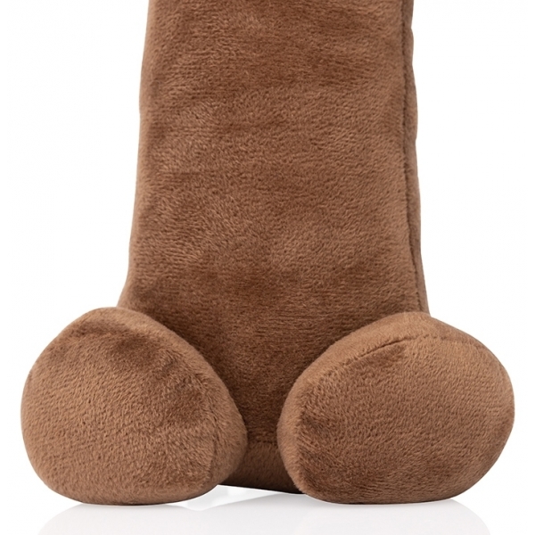 Pene di peluche 28 cm marrone