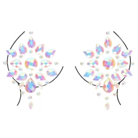 Ouch! Glow Glow Nipples rhinestone boob-cover stickers