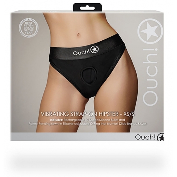 Mutandine vibranti Strap-On Hipster Nero