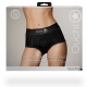 Strap-On Brief Vibrationsslip Schwarz