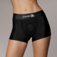 Vibrating Strap-On Boxer Black