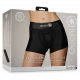 Boxer vibrante Strap-On nero