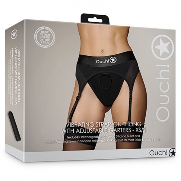 Vibrant Strap-On Tanga Ligueros Negro