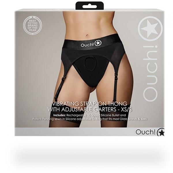 Vibrant Strap-On Tanga Ligueros Negro