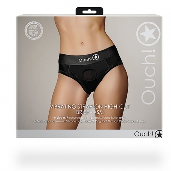 Strap-On High Cut Brief Black