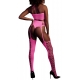 Fluorescerend Roze 2-delige Bustier en Jarretelgordel Set