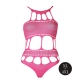 Fluo Pink Grecian-neck bodysuit