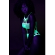 Fluo Green Greek neck bodysuit