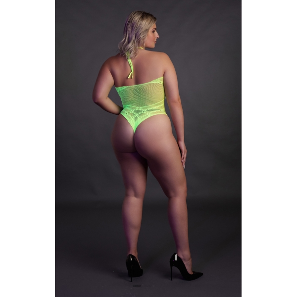 Body de Red Verde Fluo