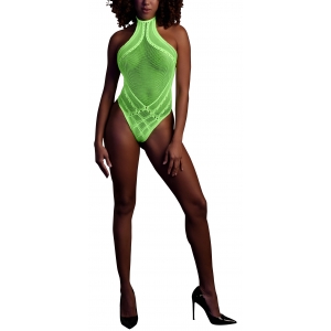 Ouch! Glow Body Filet Dos nu Vert Fluo