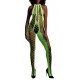 Fluorescent Green Mesh and Halter Jumpsuit