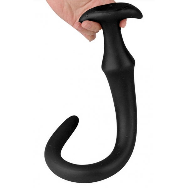 Ultra Slanke Lange Dildo M 40 x 4,2cm Zwart