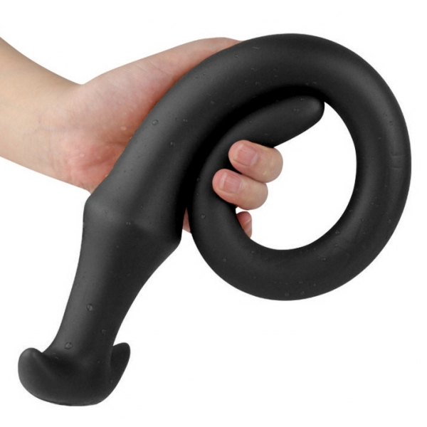 Dildo lungo ultra sottile S 30 x 3,2 cm nero