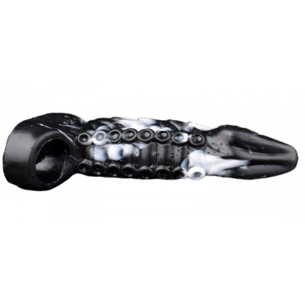 Penis sheath Monster Frex18 x 5cm Black-White