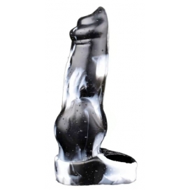 ExtendMyDick Funda para pene de perro Yorky 17 x 6cm Negro-Blanco