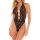 ALESSA HIGH LEG SCALLOPED LACE TEDDY